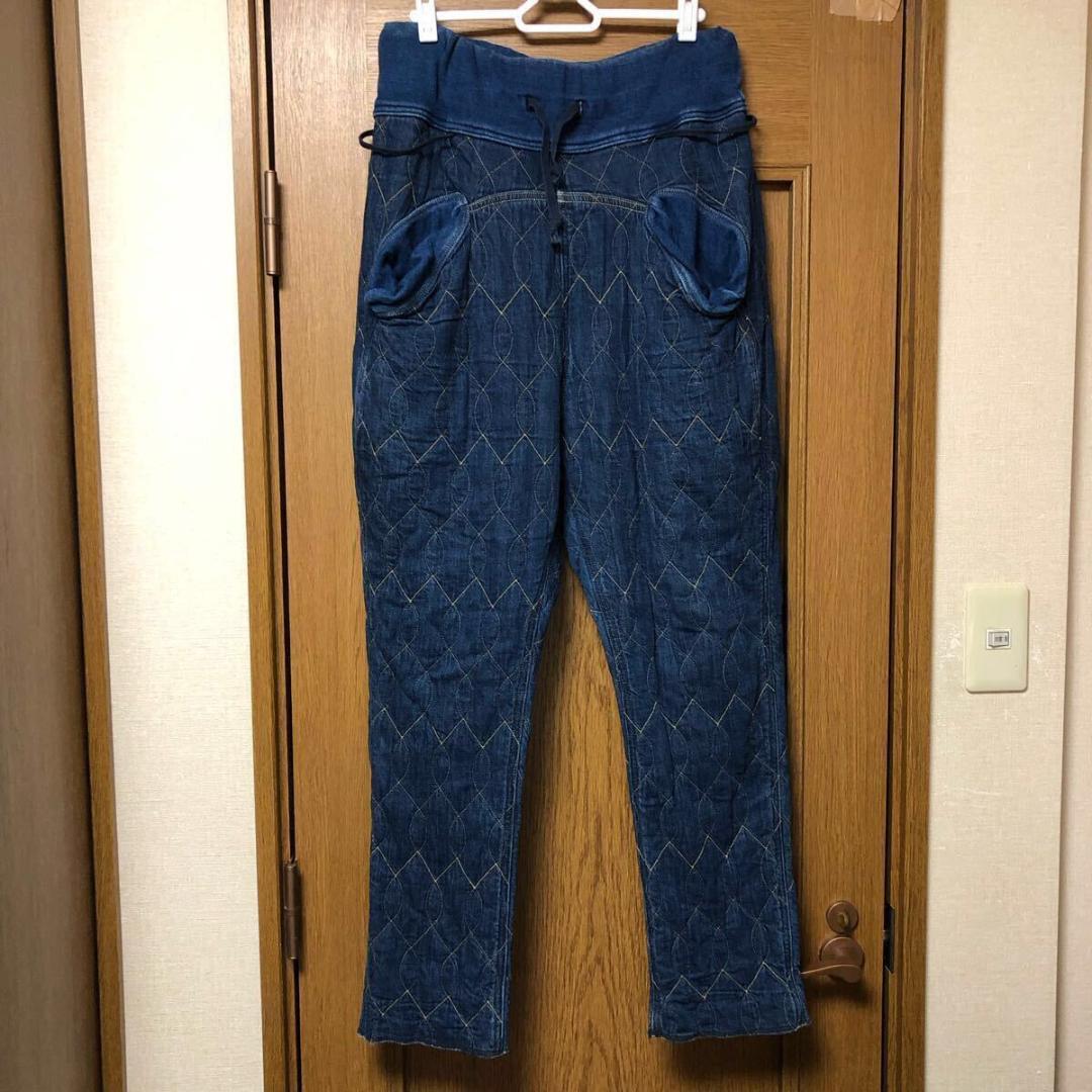 KAPITAL キャピタル デニム ワッフルキルティング サルエルヌーベルパンツ