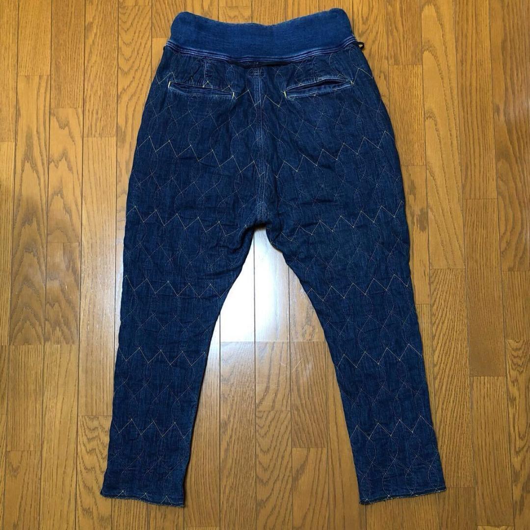 KAPITAL キャピタル デニム ワッフルキルティング サルエルヌーベルパンツ