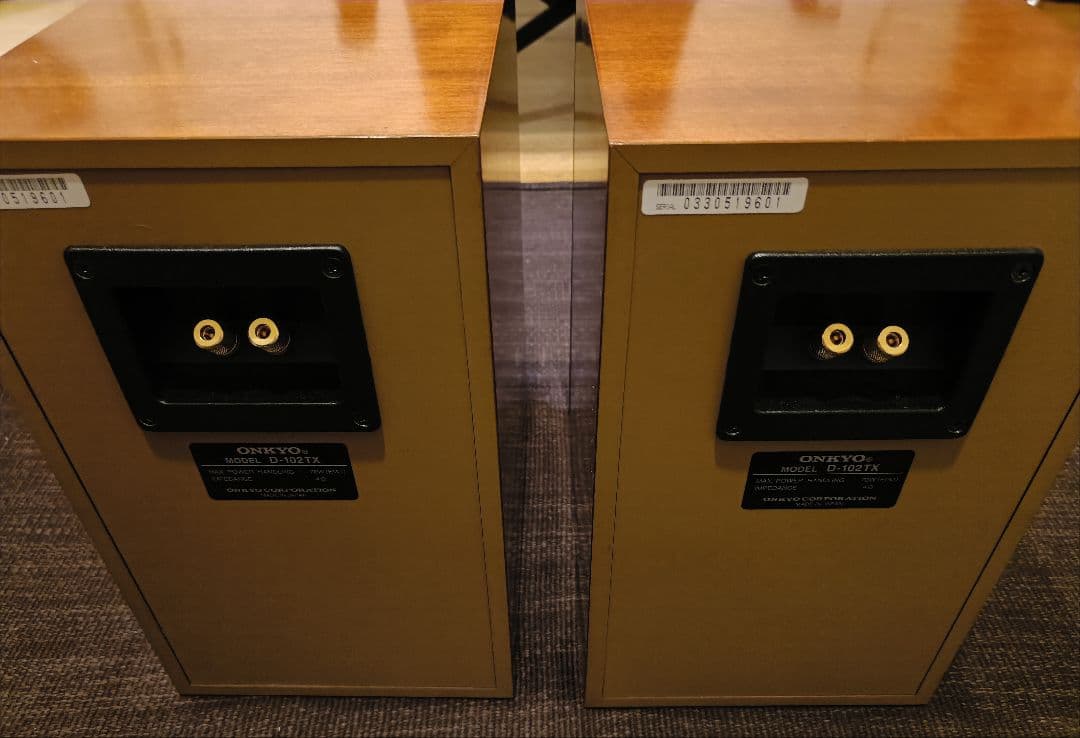 ONKYO D-102TX 吸音材交換、D-102EXのウーハーに交換