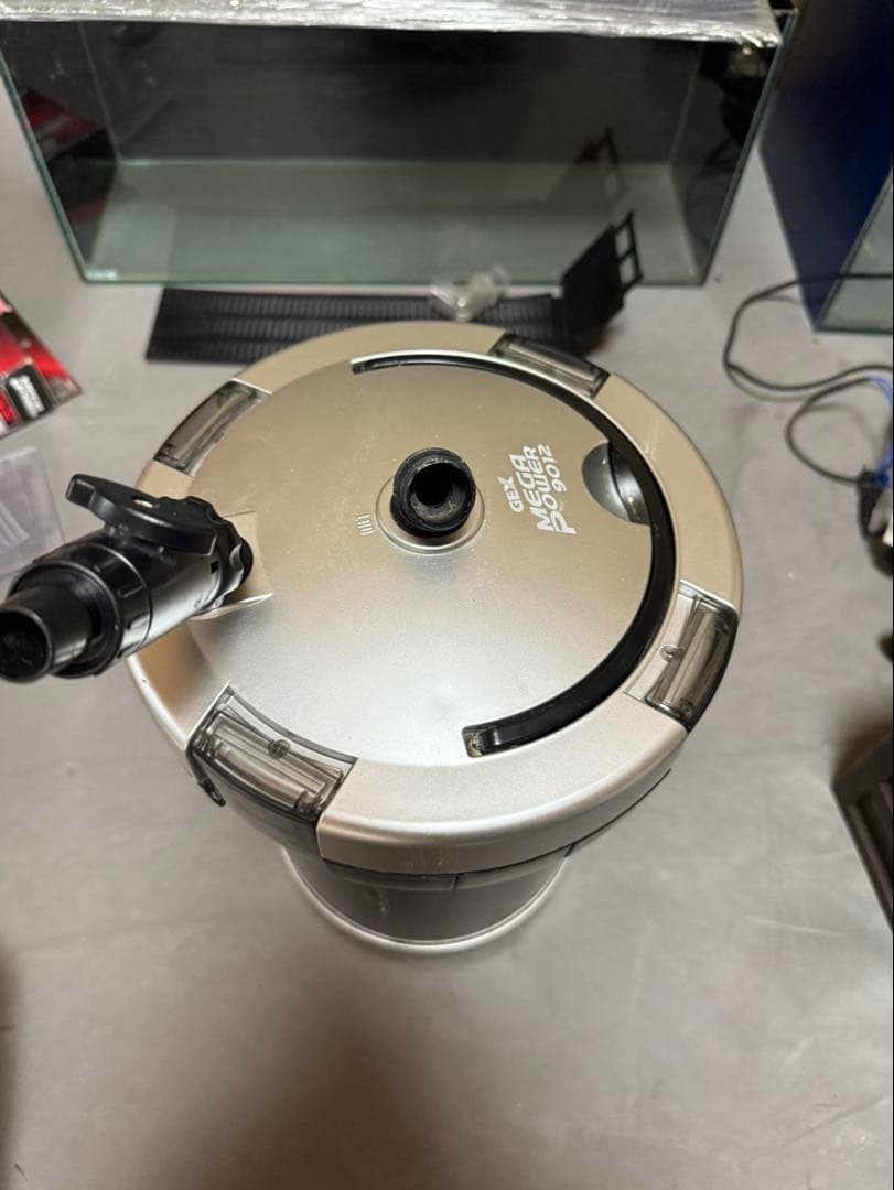 オーバーフロー水槽[60㎝]＋水槽台＋アクアリウム必需品多数 引取り限定 宮城県