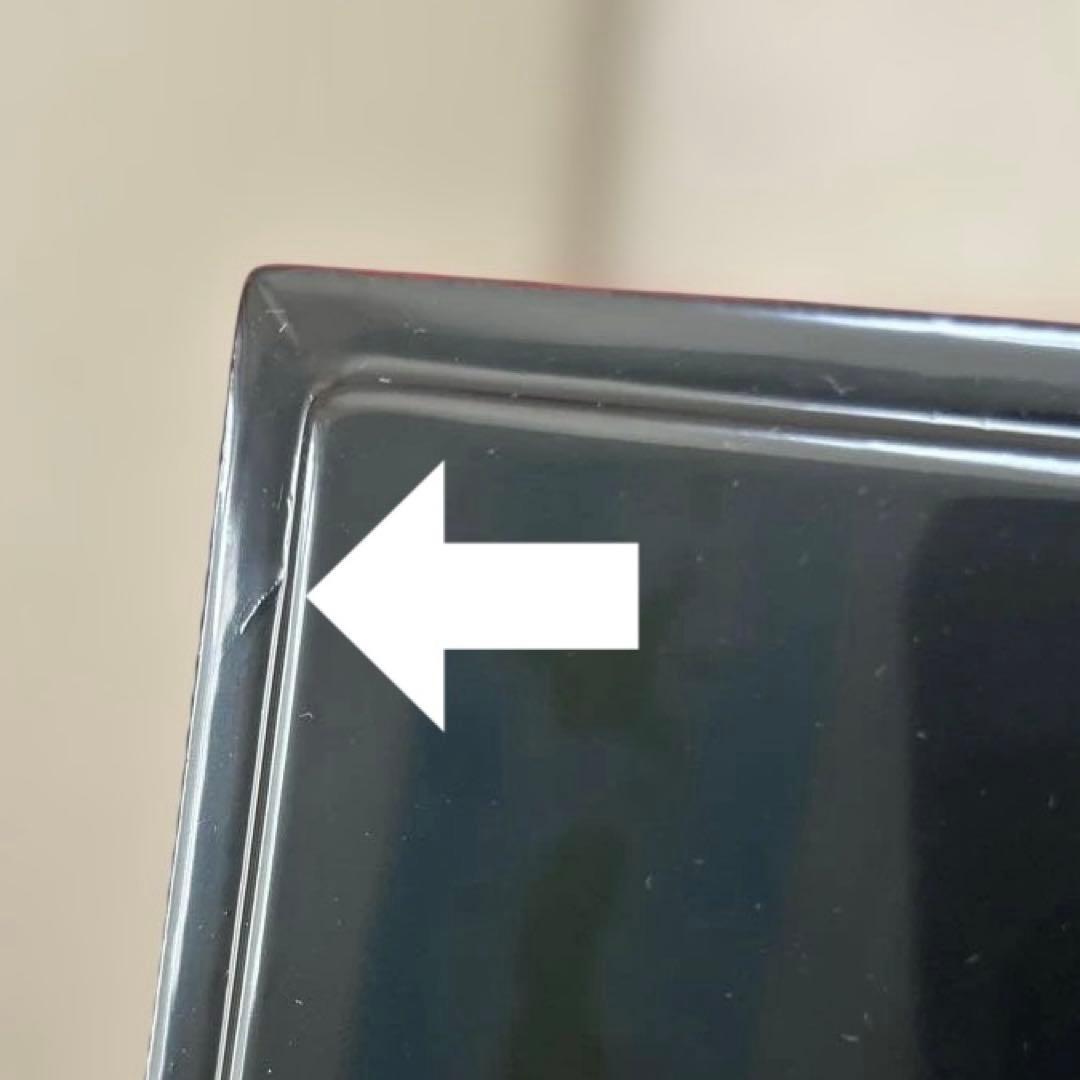 川連漆器 朱内黒 三段重めんとり 蓋二枚