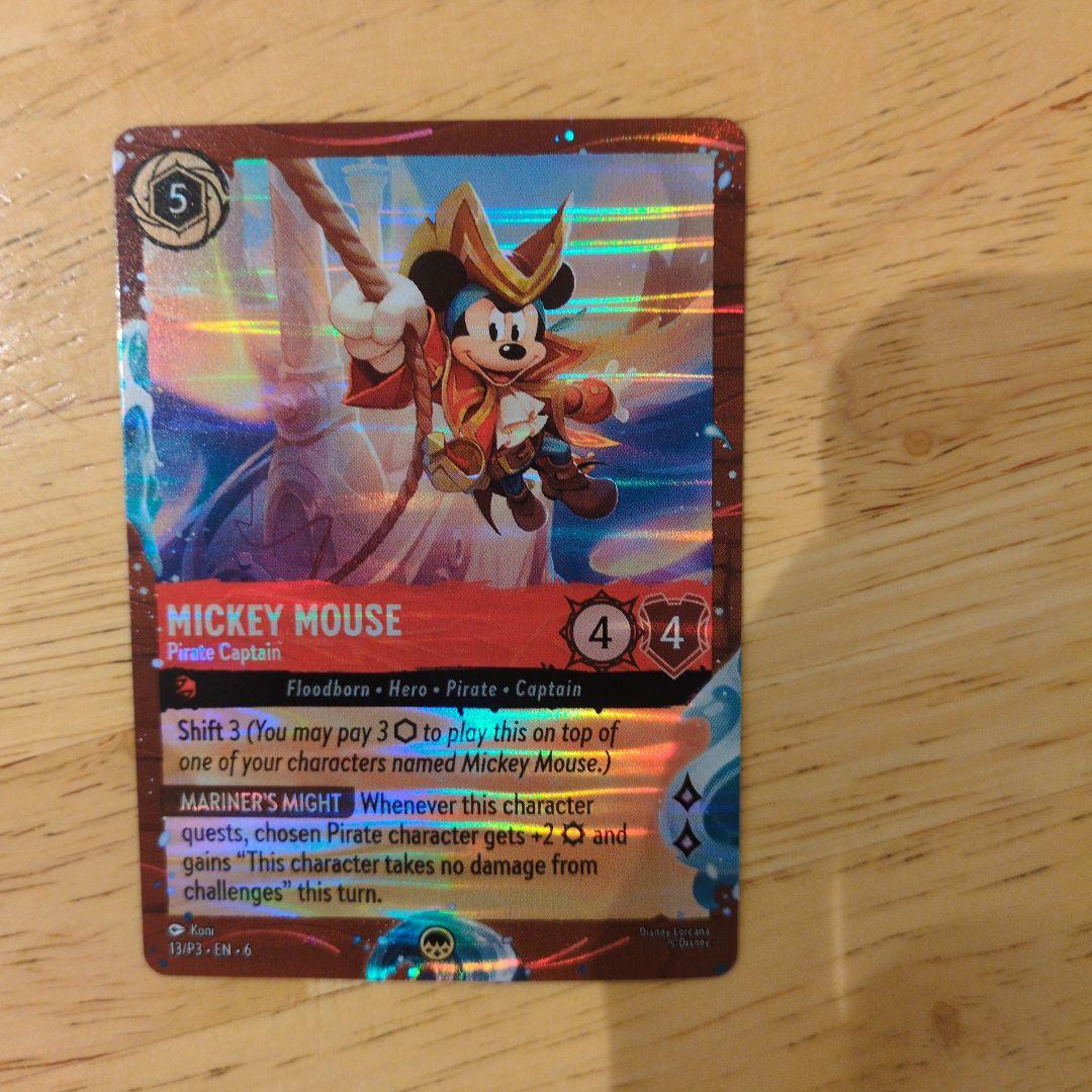 ロルカナカード パイレーツキャプテン ミッキー ディズニー クルーズ限定