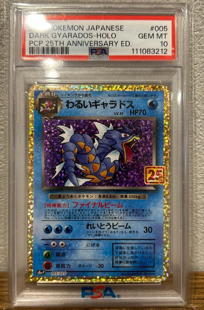 ポケモンカード　psa10 わるいギャラドス プロモカードパック 25th