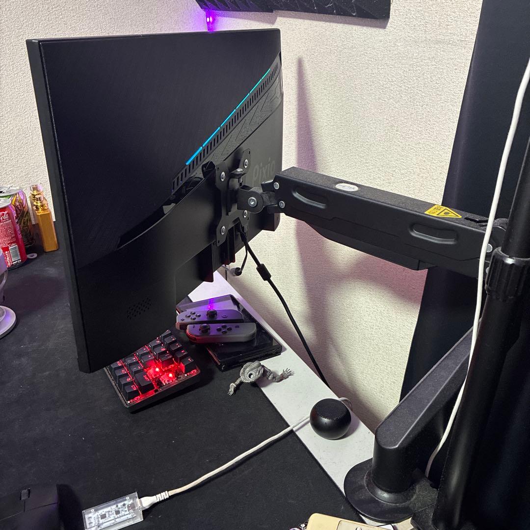 Pixio 280hz ゲーミングモニター×モニターアーム付き