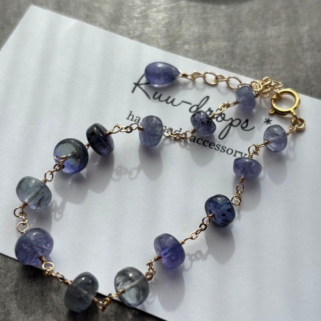 【専用です】タンザナイト＆アコヤ真珠✴︎14kgfブレスレットB176（再販）・他