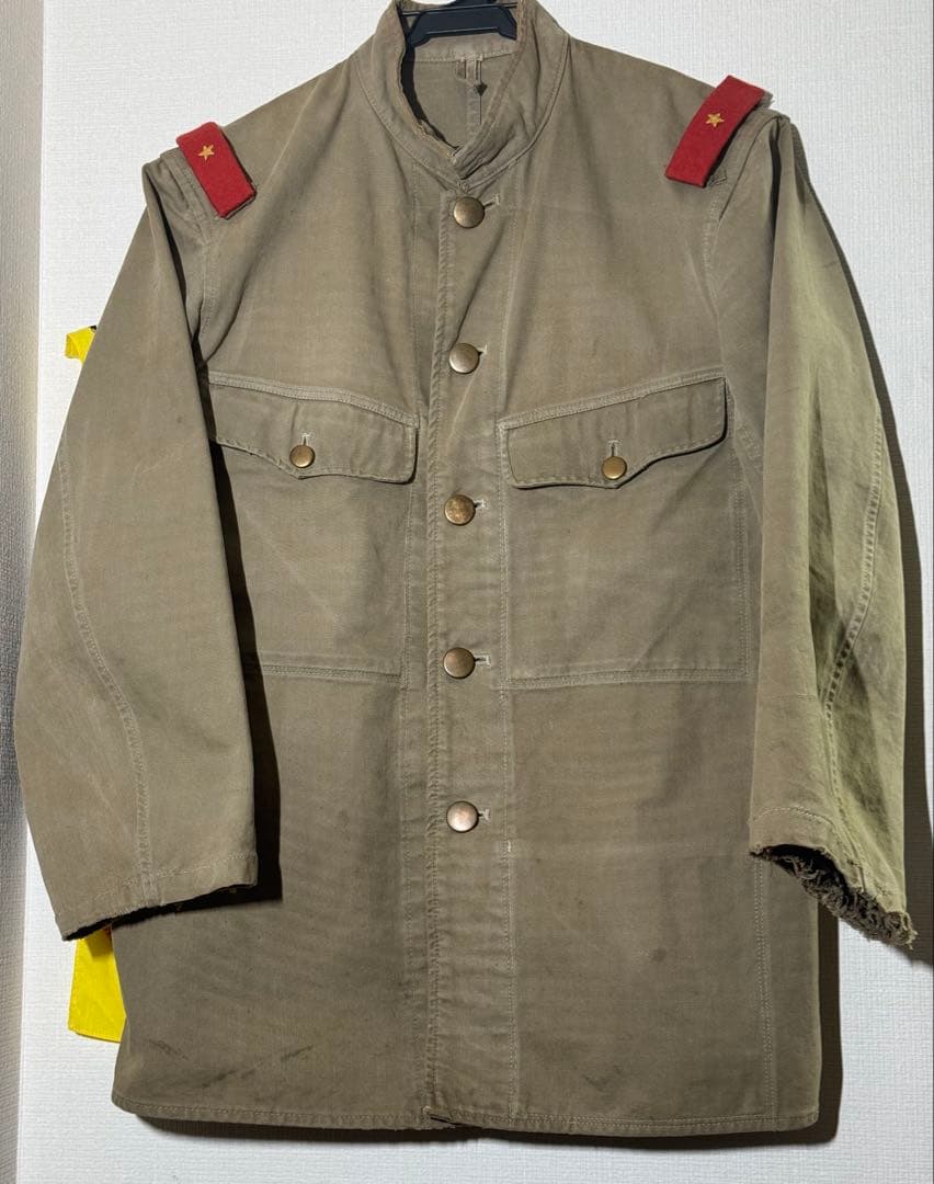 実物 貴重 日本軍 陸軍 昭五式夏衣 三號 昭和八年製 大支検定 〇装×2