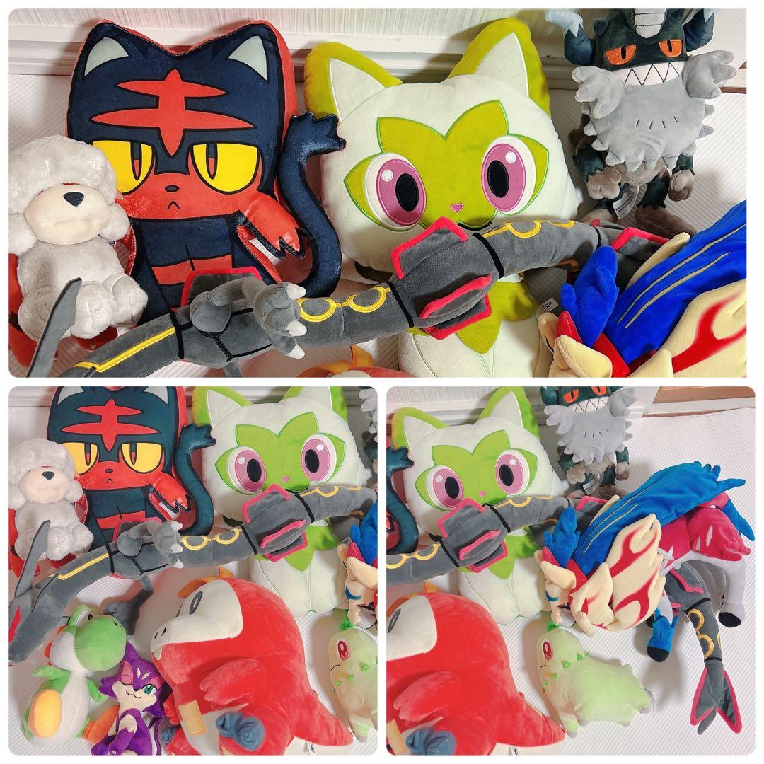 ポケモン ザマゼンタ　ぬいぐるみ　ポケセン　レックウザ　ニャオハ　まとめ売り