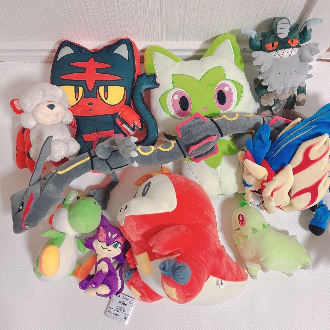 ポケモン ザマゼンタ　ぬいぐるみ　ポケセン　レックウザ　ニャオハ　まとめ売り