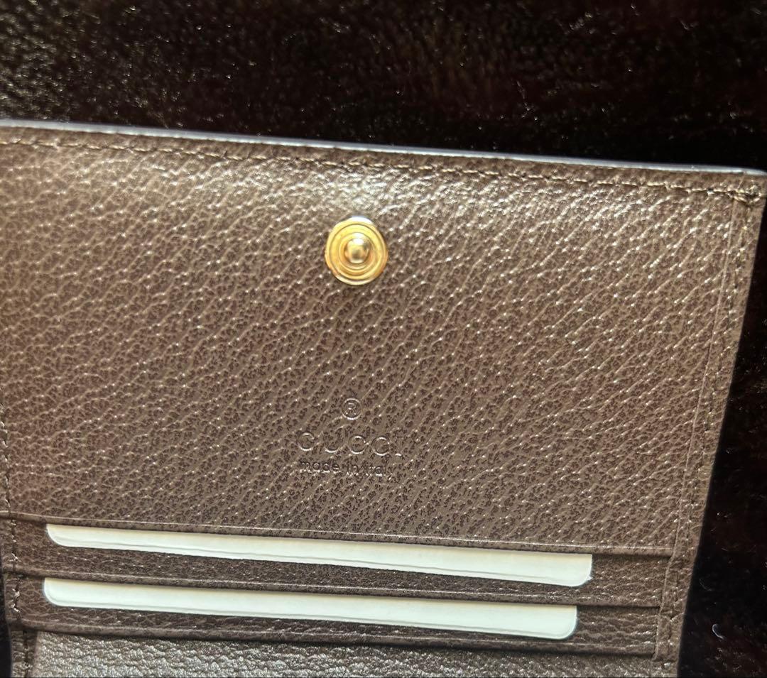 GUCCI GGキャンバス 二つ折り財布