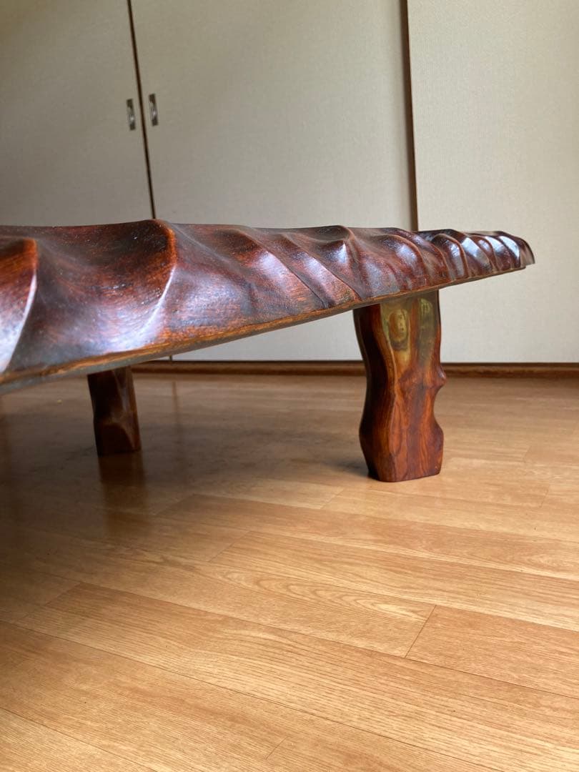 座卓 テーブル レトロ 一枚板 ヴィンテージ ローテーブル 家具 レトロ　昭和