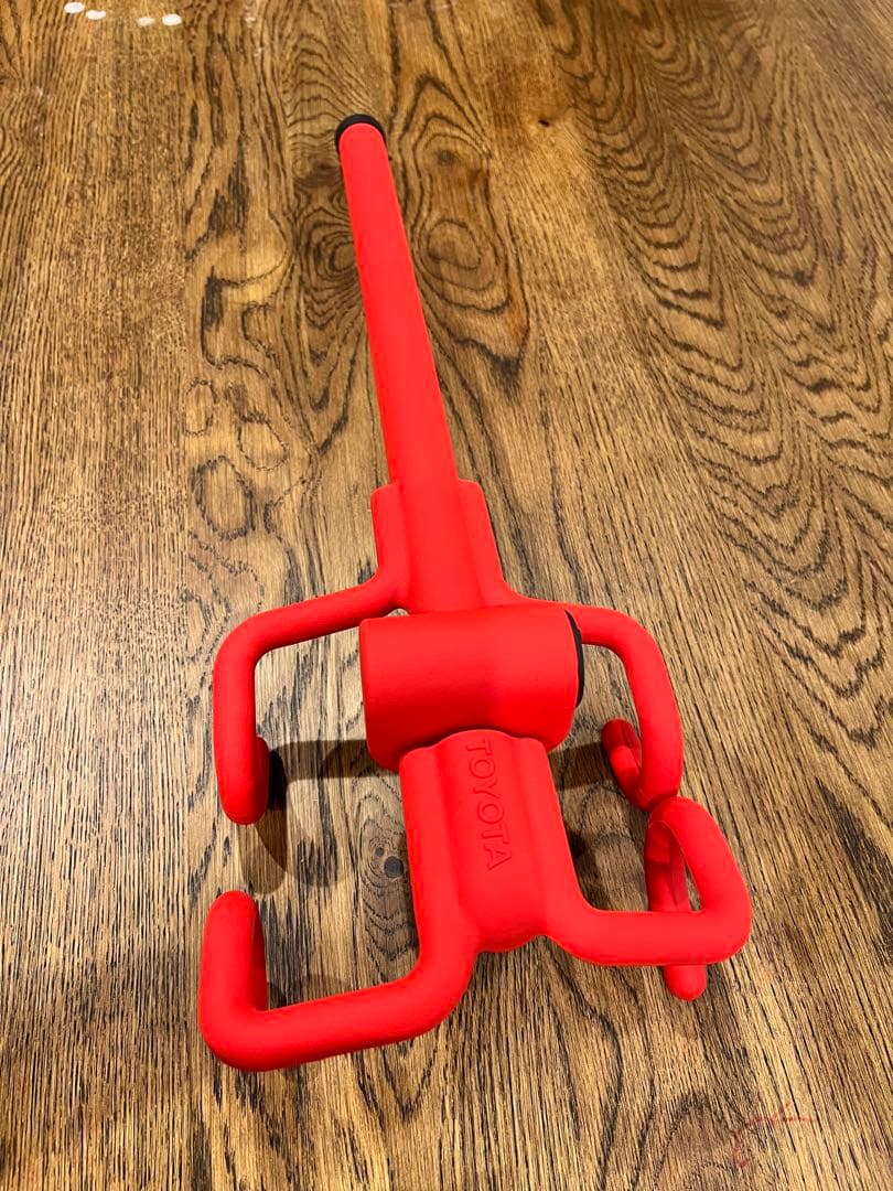 トヨタ　純正　ハンドルロック　ランクル250 ランドクルーザー　赤 セキュリティ