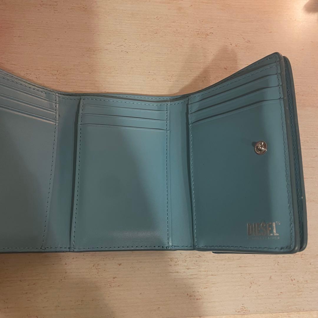 DIESEL ディーゼル　Dロゴ　カウレザー　三つ折りウォレット