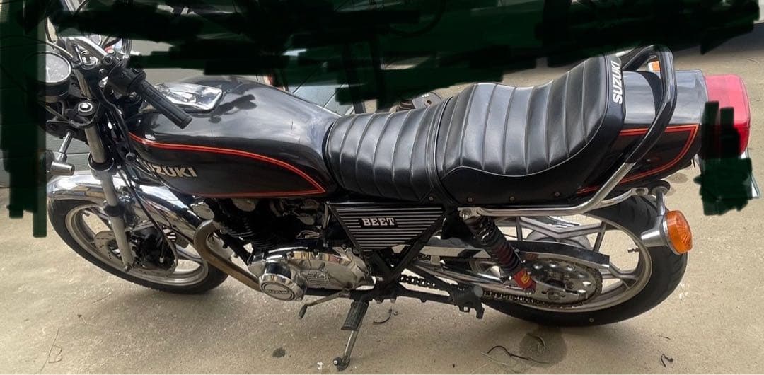 gs400 外装セット　タンク、タックロール、テールカウル、純正E1カラー