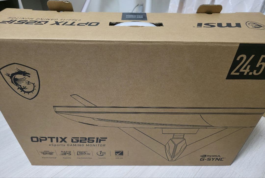 【美品】24.5インチ フルHD MSI G251F ゲーミングモニター