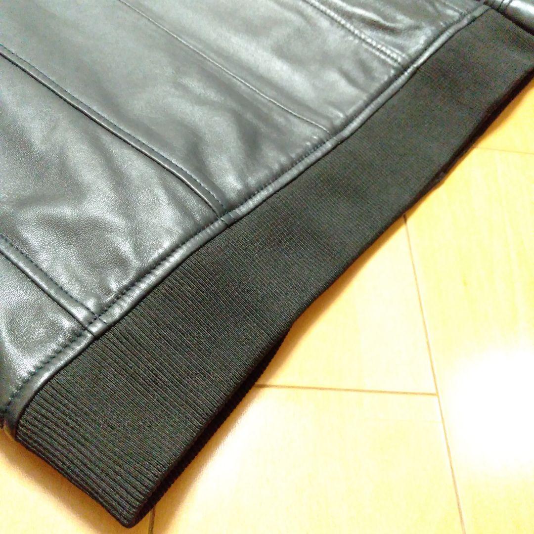 【新品】AKM　シングルライダース　レザージャケット　シープスキン　羊革