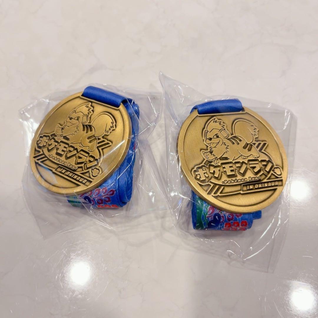 日本初　ポケモンラン　限定品　メダル2つ、TシャツXL２枚　セット