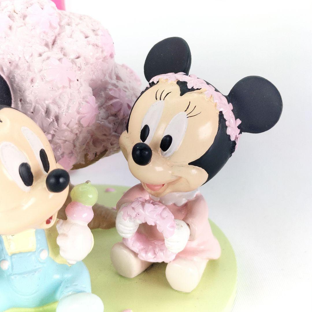 東京ディズニーリゾート ベビーミッキー ミニー フィギュア 花見 桜の木