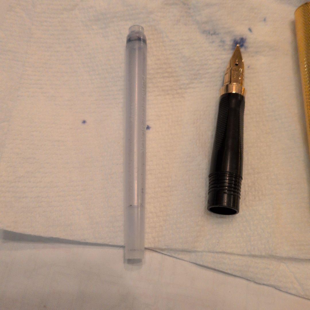 Parker ゴールド万年筆 18Kペン先