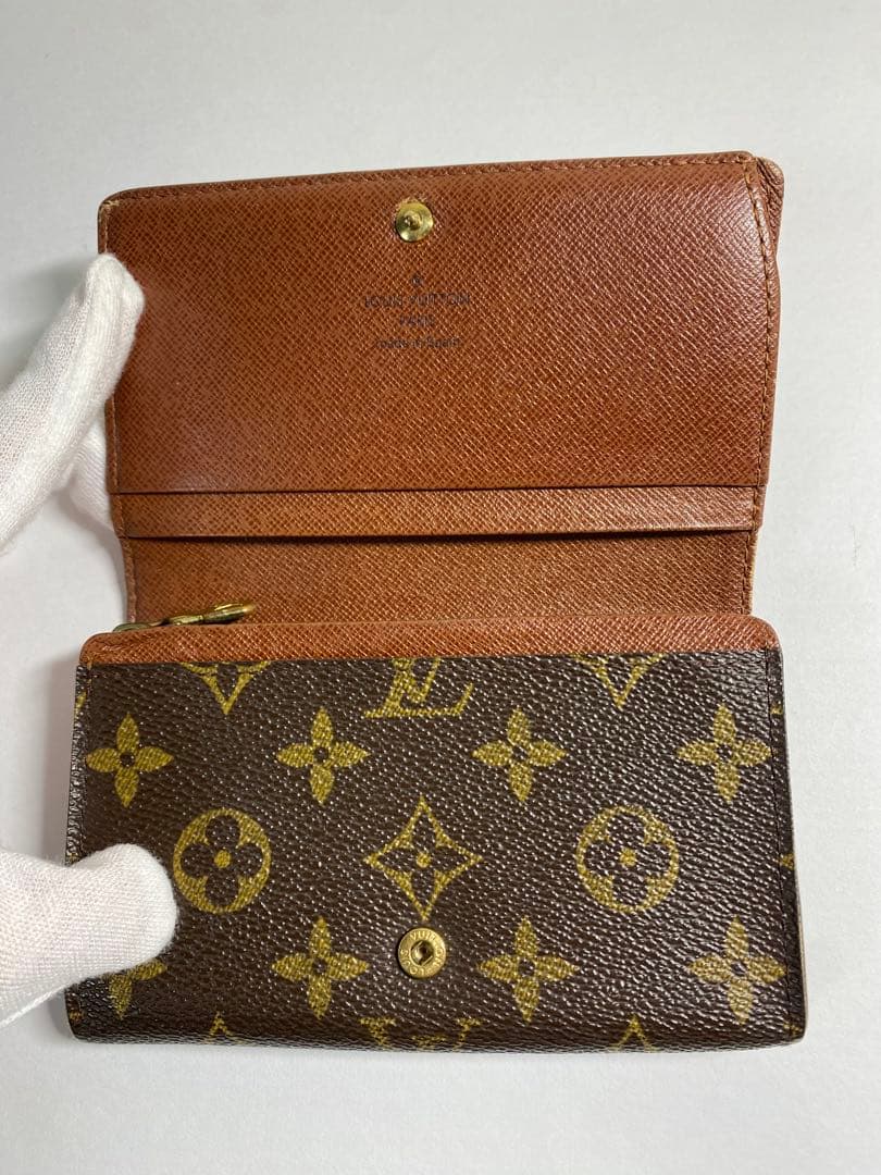 ✨美品✨ルイヴィトン モノグラム ポルトモネビエトレゾール 二つ折り財布