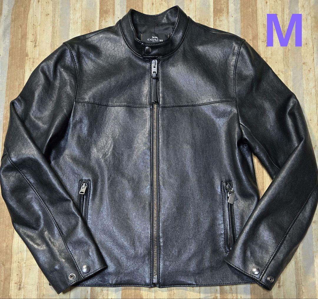 COACH lether lamb jacket archive ライダー美品
