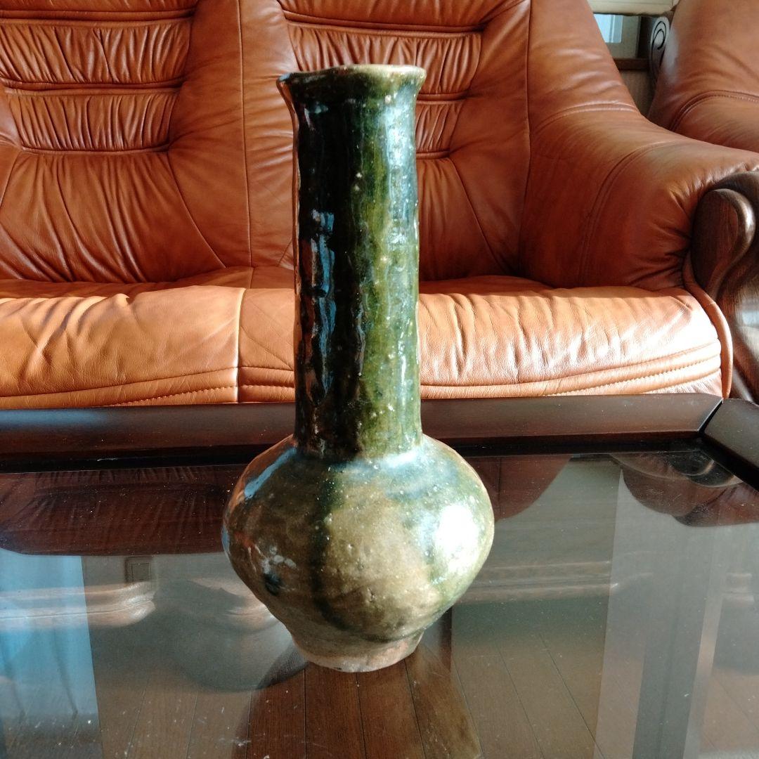 中国骨董旧家蔵陶磁器名品【中国清の時代耀州窯(ようしゅうよう)青磁 】