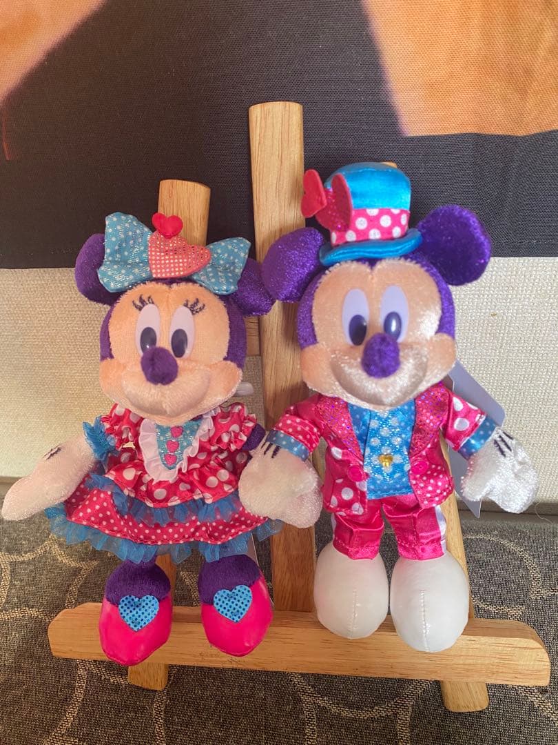 パルパルーザ　ぬいぐるみバッジペアー　ミッキー ミニー