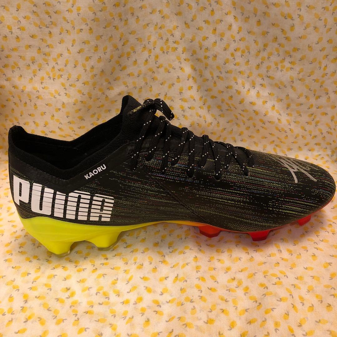 ピ*ト様 PUMA KAORU 三苫薫 サイン入り サッカースパイク 左足