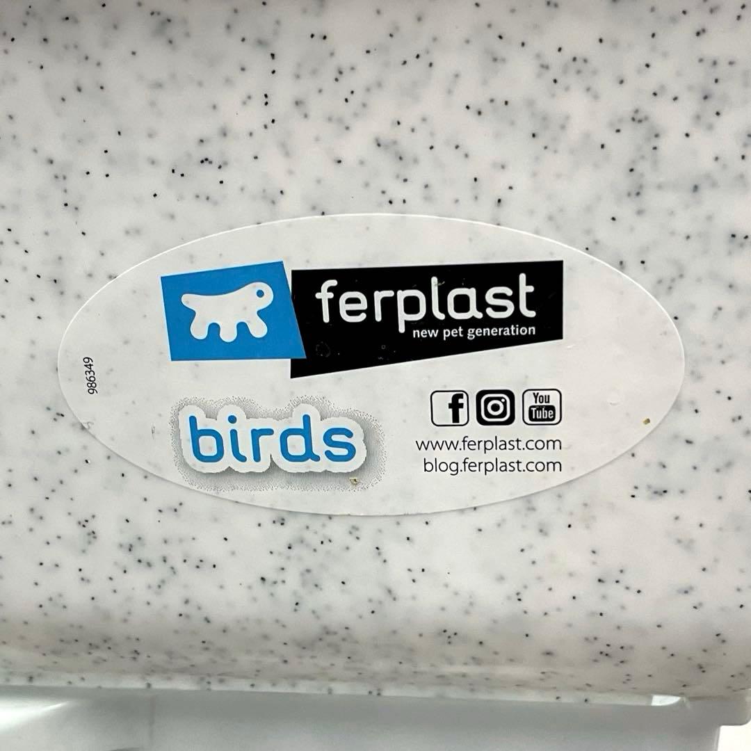 ferplast birds ファープラスト鳥籠 台付 鳥かご ペット用品 白