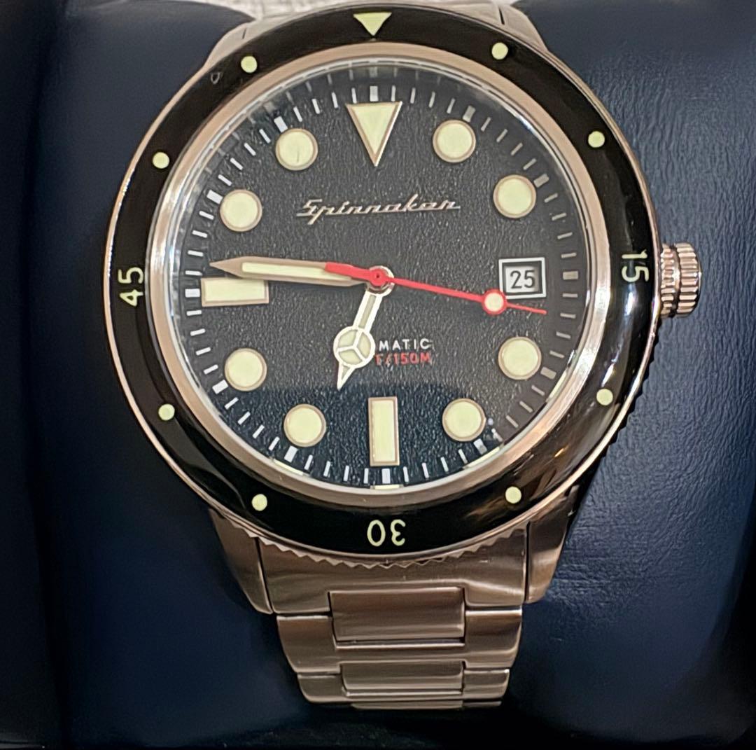 m*p様 Spinnaker CAHILL 自動巻き時計 ダイバーズウォッチ