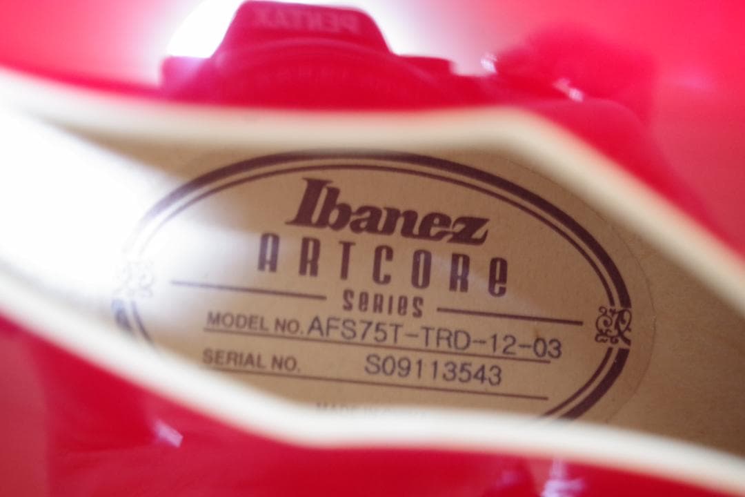 アイバニーズ　Ibanez AFS75T TRD ほぼ未使用品　値引き不可