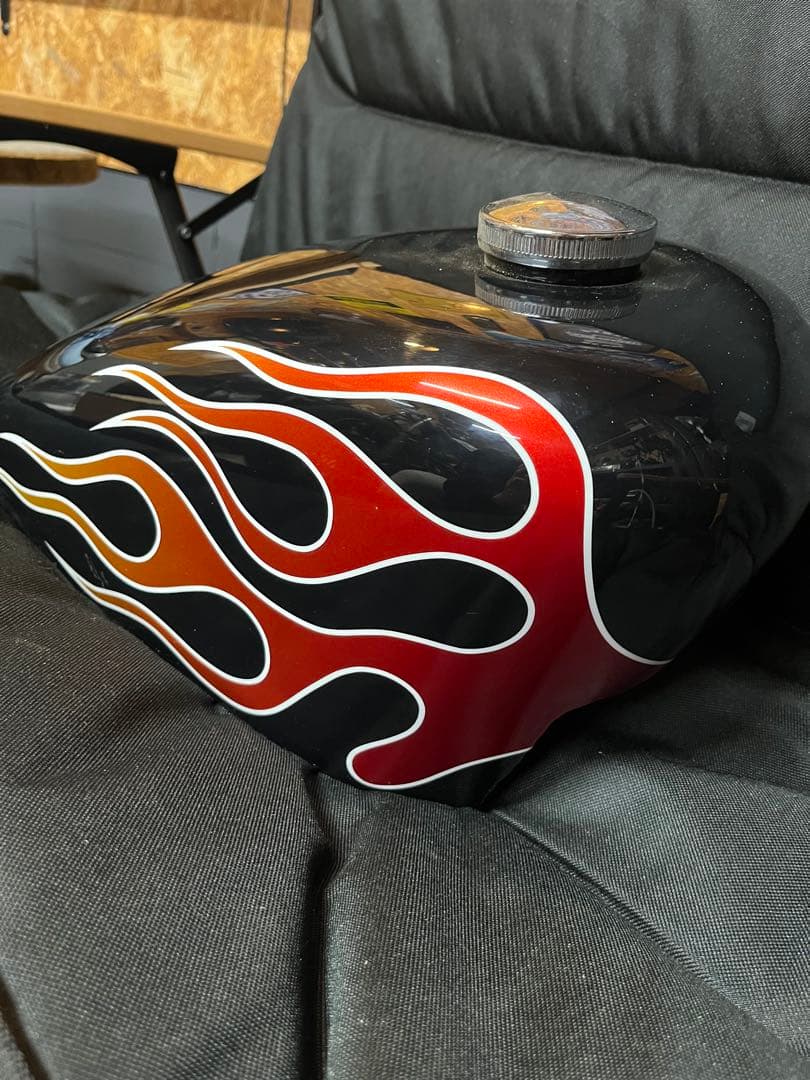 スティードタンク&フェンダー ファイヤーパターン