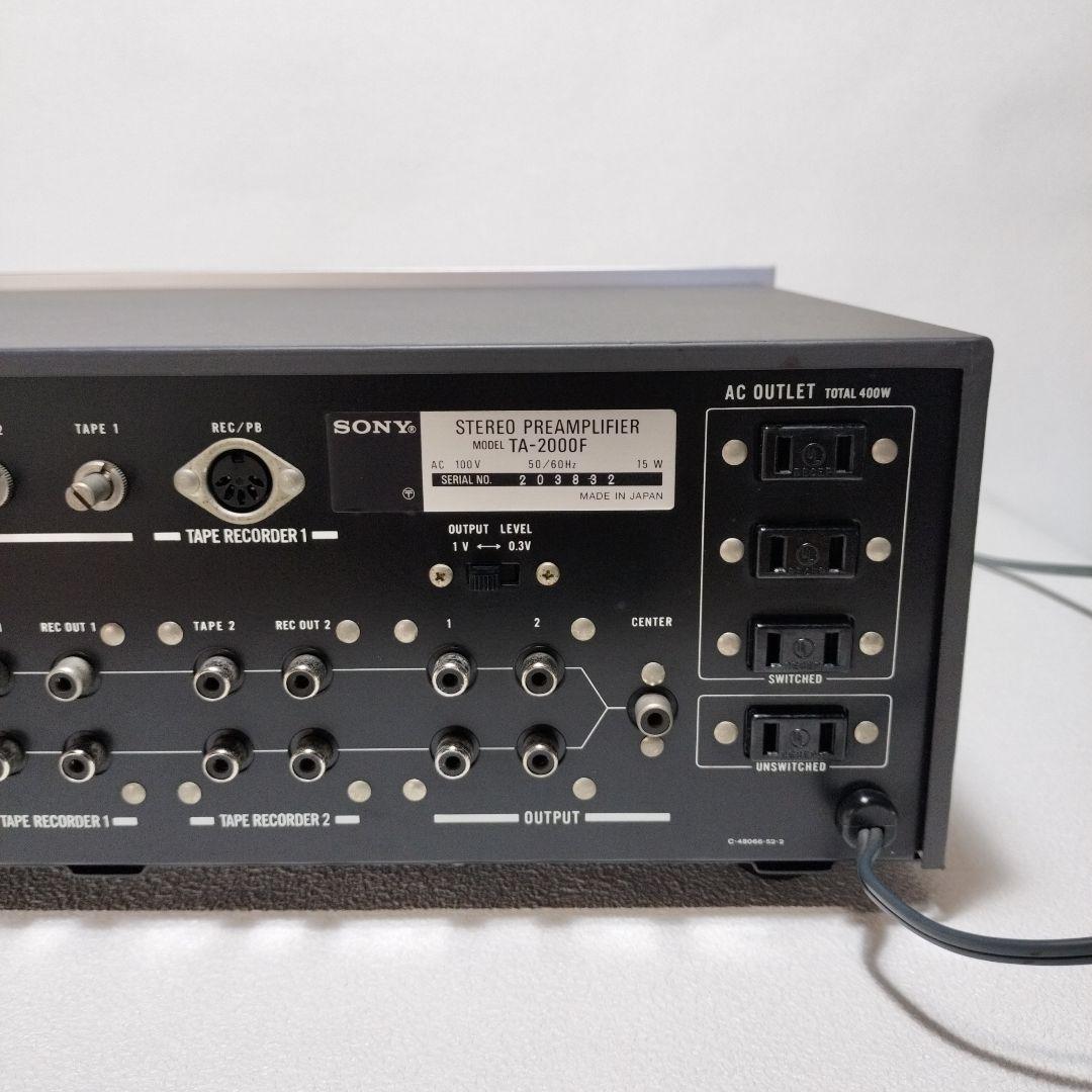 (難あり)SONY TA-2000F ステレオプリアンプ 本体