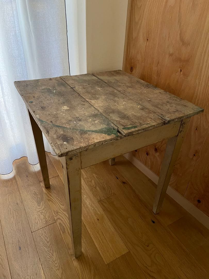 ヴィンテージウッドサイドテーブル SHARK ATTACK 送料込