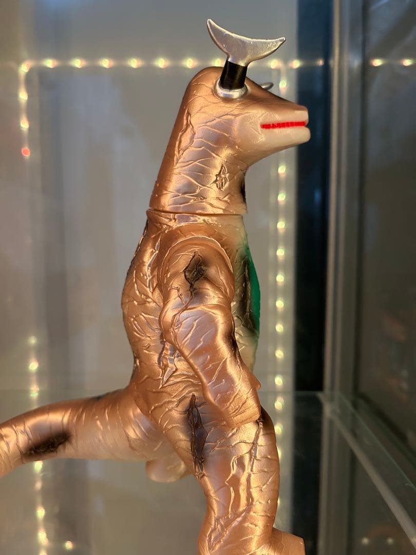 ブルマァク怪獣シリーズ エレキング　ソフビ　復刻　蓄光ゴールド