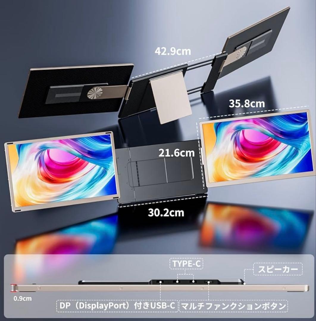 【極美品✨️】LAPTOMO S6 ノートパソコン トリプルモニター 付属品完品