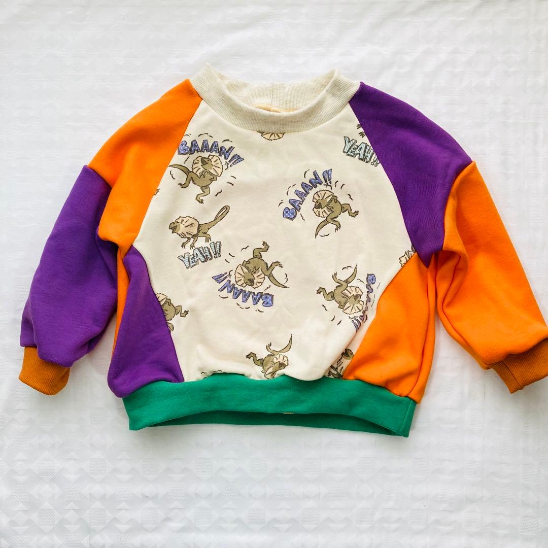 はっぴー　ハンドメイド　子供服　100cm