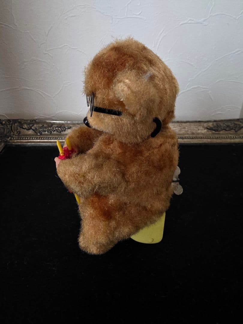 max carlアンティークベア　ゼンマイ 編み物クマ