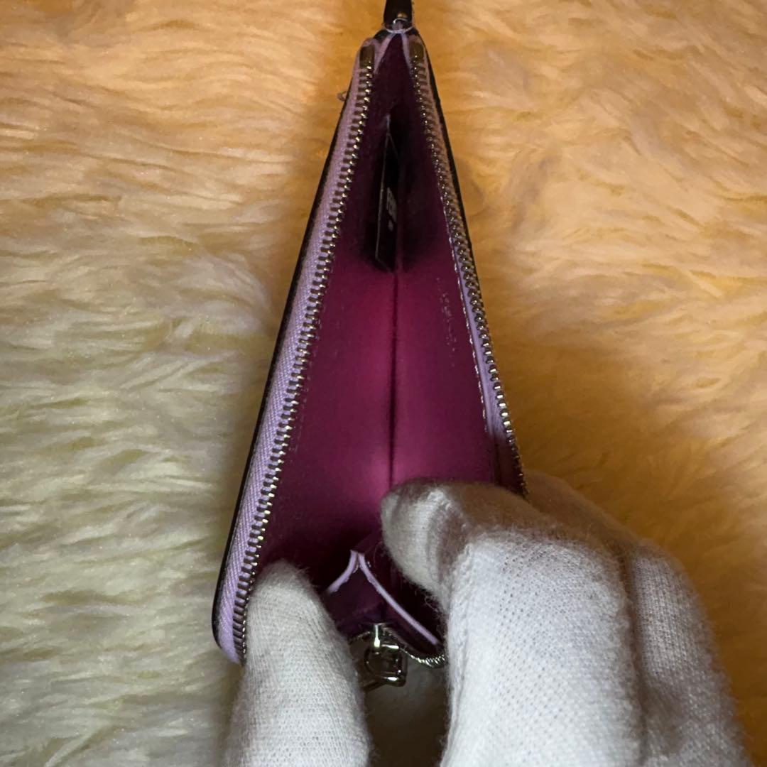極美品 FENDI FFダイヤモンド フラグメントケース ラミネート 小銭入れ