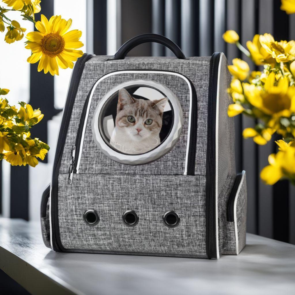 通気性 宇宙船のようなデザイン ペットリュック 折り畳み