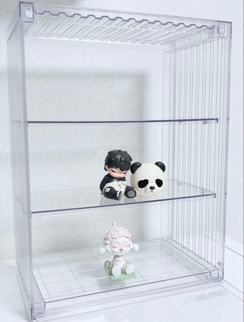 2個 popmart POP ディスプレイボックス 400%クリア（組み立て式）