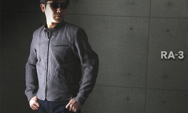 PAIR SLOPE ペアスロープ RA-3 リネン ライダース グレー