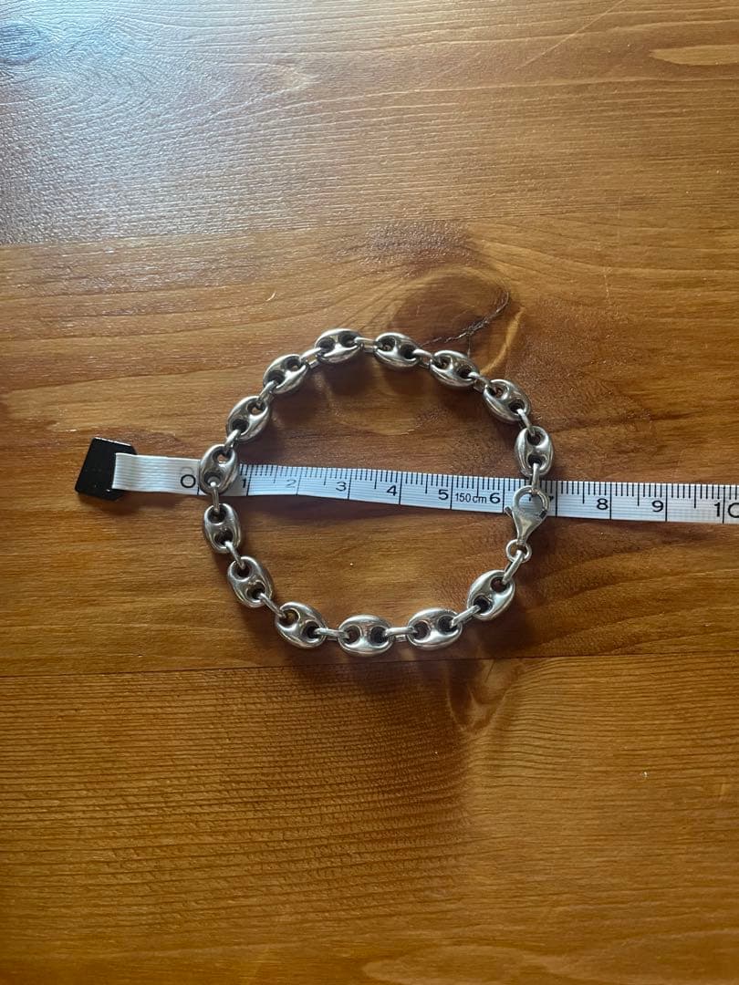 フランス製シルバーブレスレット　シルバー925 アンカーチェーン