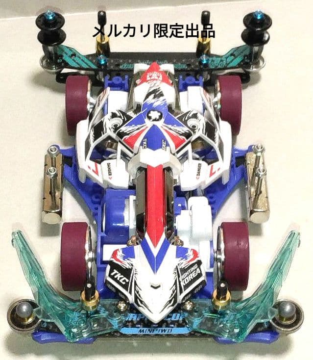 【1/15まで】ミニ四駆　マッハフレーム　ブルーシャーシ　レイザーパーツ　純正