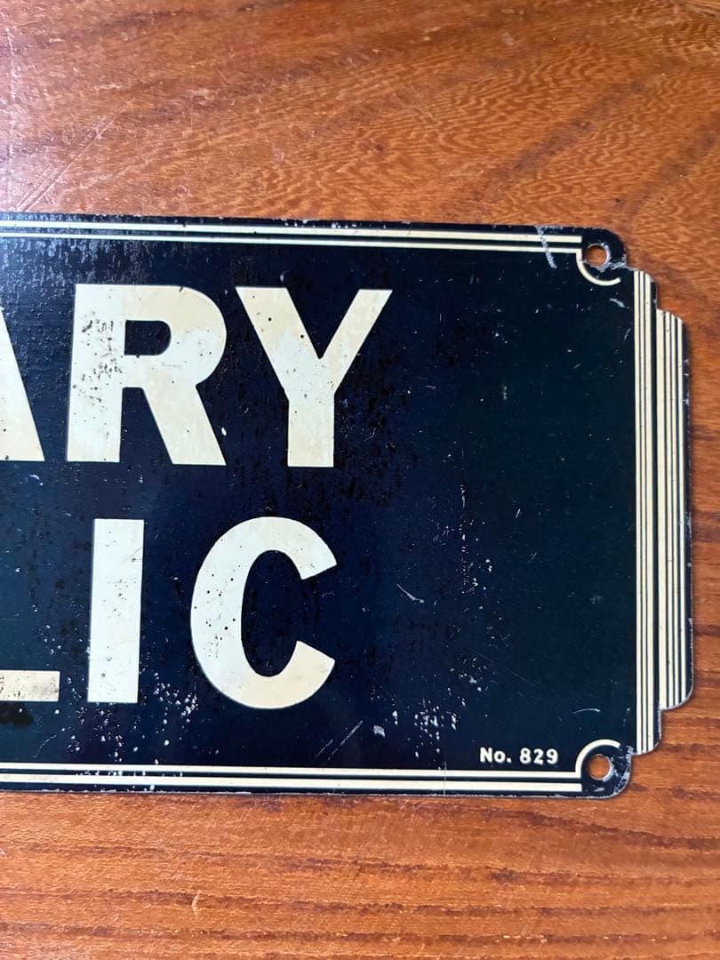 アンティーク　メタル　サイン　プレート　標識　看板②　ニューヨーク　アメリカレア