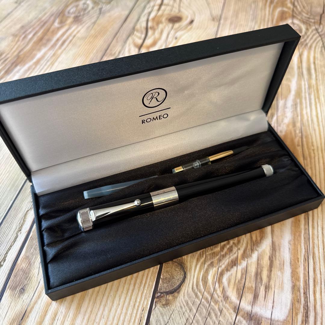 伊東屋ロメオ(ROMEO)No.3万年筆ブラックBニブ廃番品