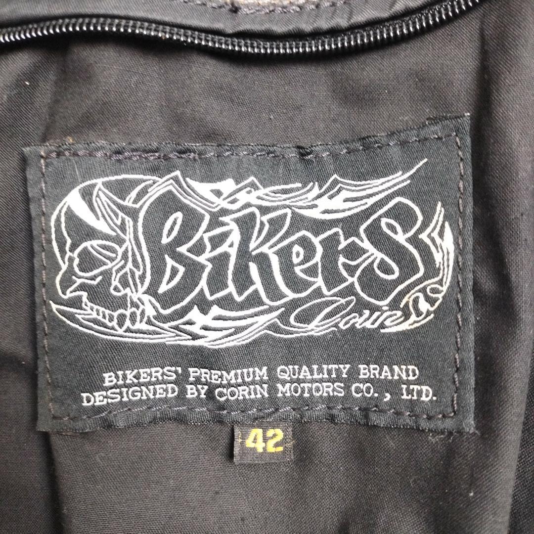 フェード Bikers シングルライダース レザージャケット 42 XL シボ