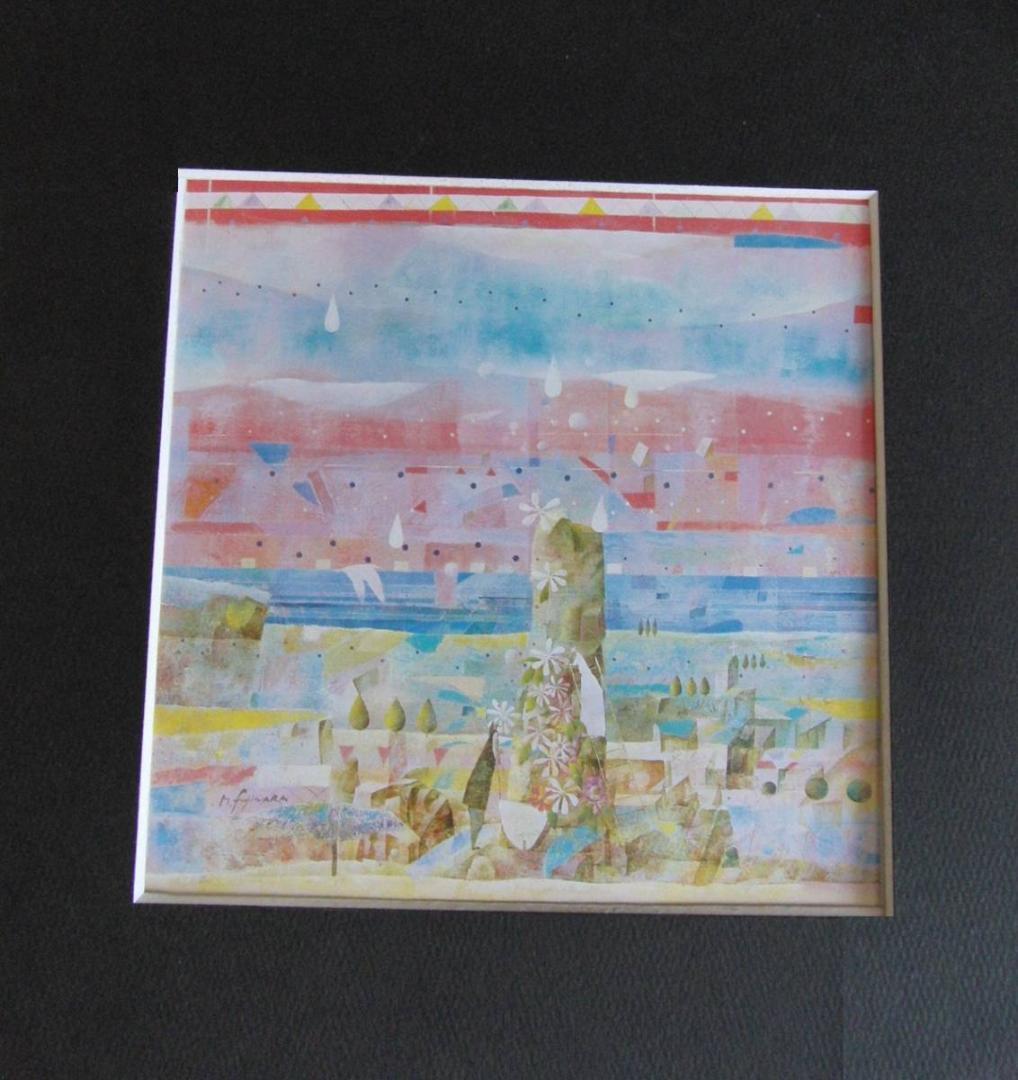 藤原護、「otonomie-flower 20S」、希少な画集の額装画