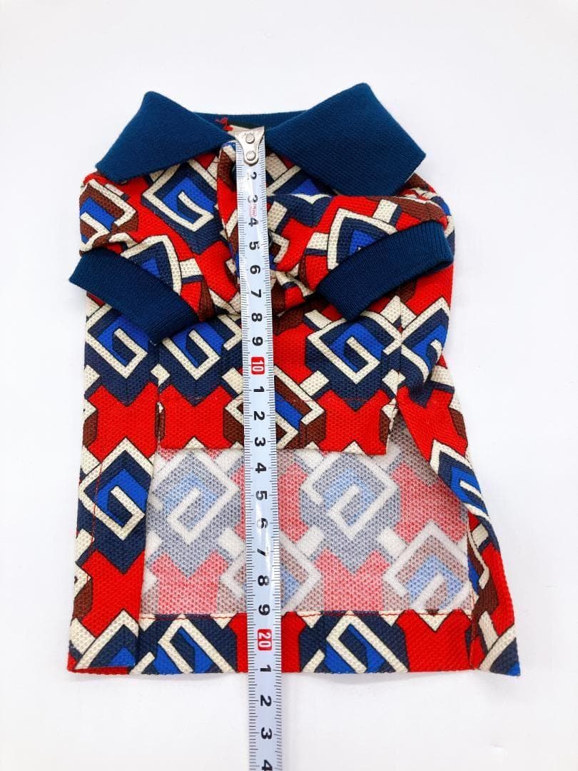 GUCCI コットン100% 総柄 ドッグウェア 犬用 表記サイズ XXS