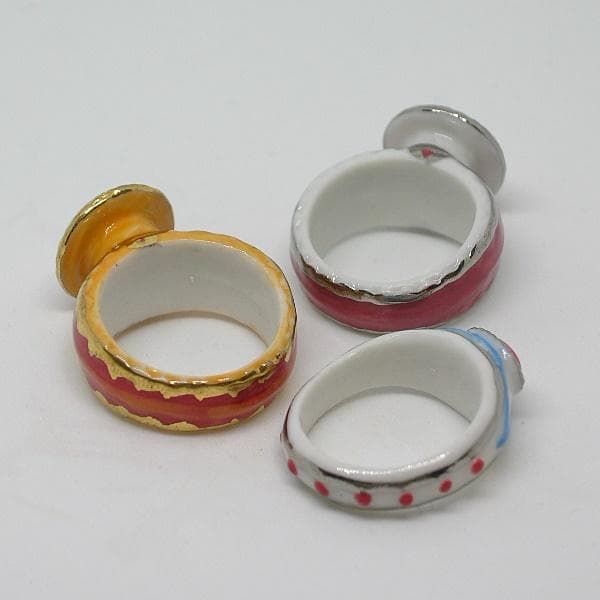 指輪のフェーヴ／全12個／2003年／ポースレン製