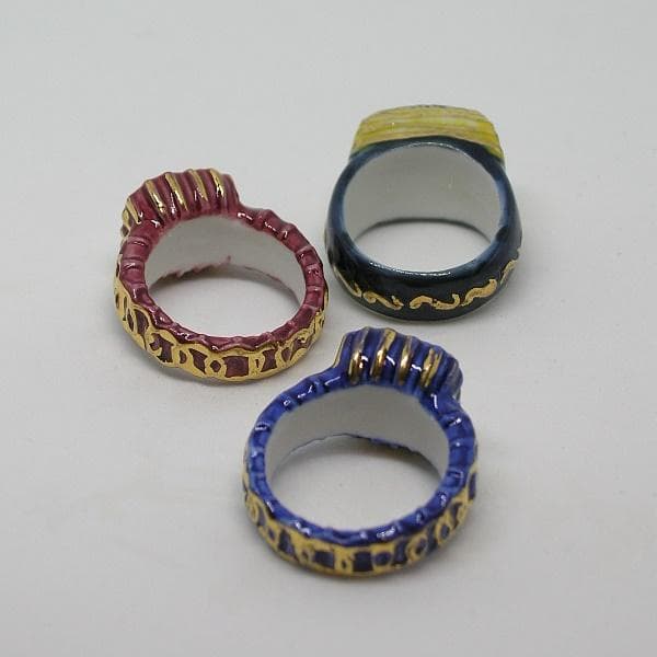 指輪のフェーヴ／全12個／2003年／ポースレン製